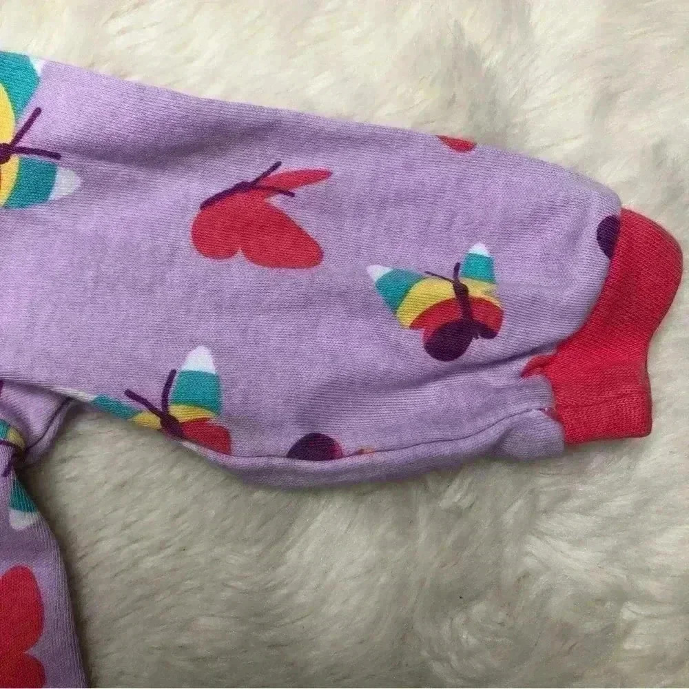 Pekkle Footed Onesie  Pajamas Purple/Pink Size 3 Months - Picture 9 of 16